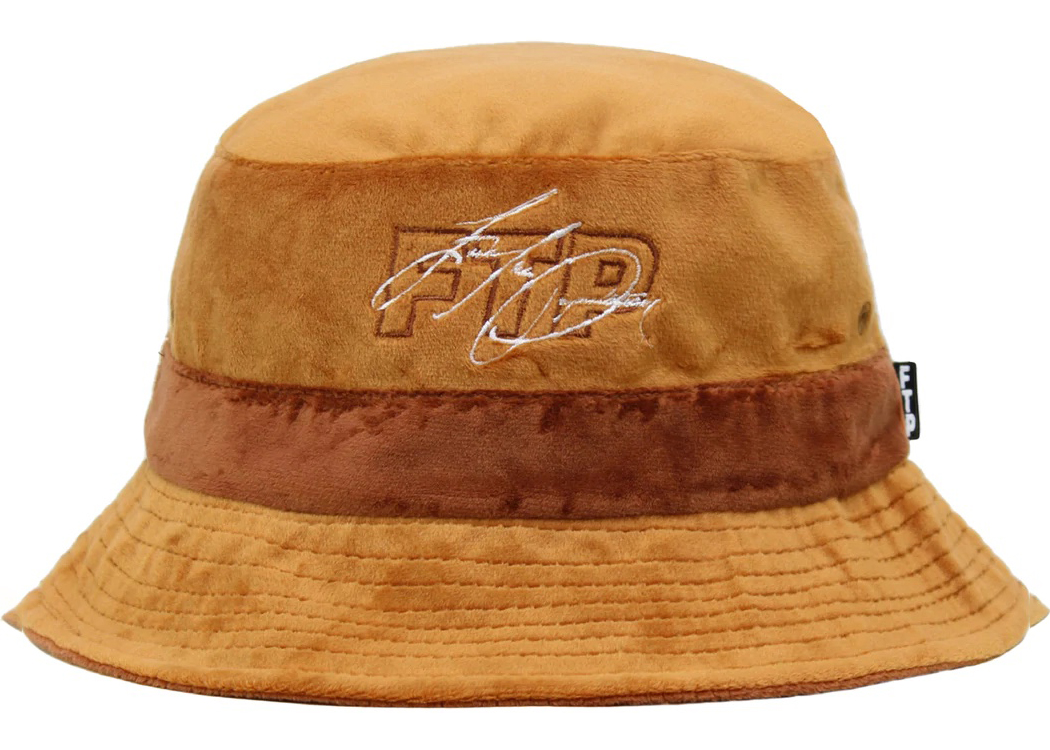 Fendi Logo Patch Bucket Hat Brown/Black