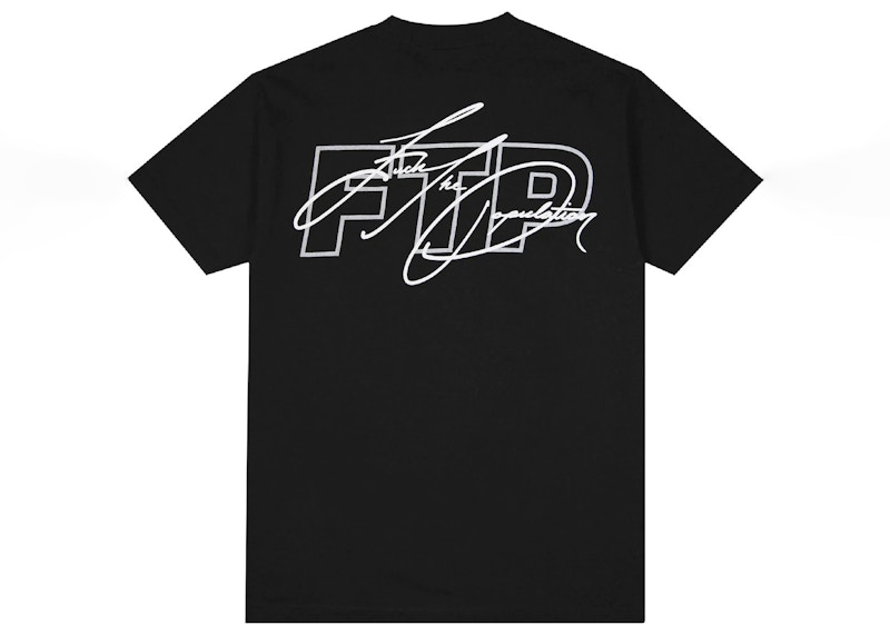 FTP Signature Logo Tee Black Men's - SS22 - US