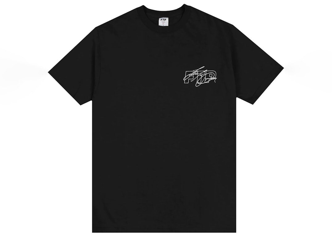 Pre-owned Ftp Signature Logo Tee Black
