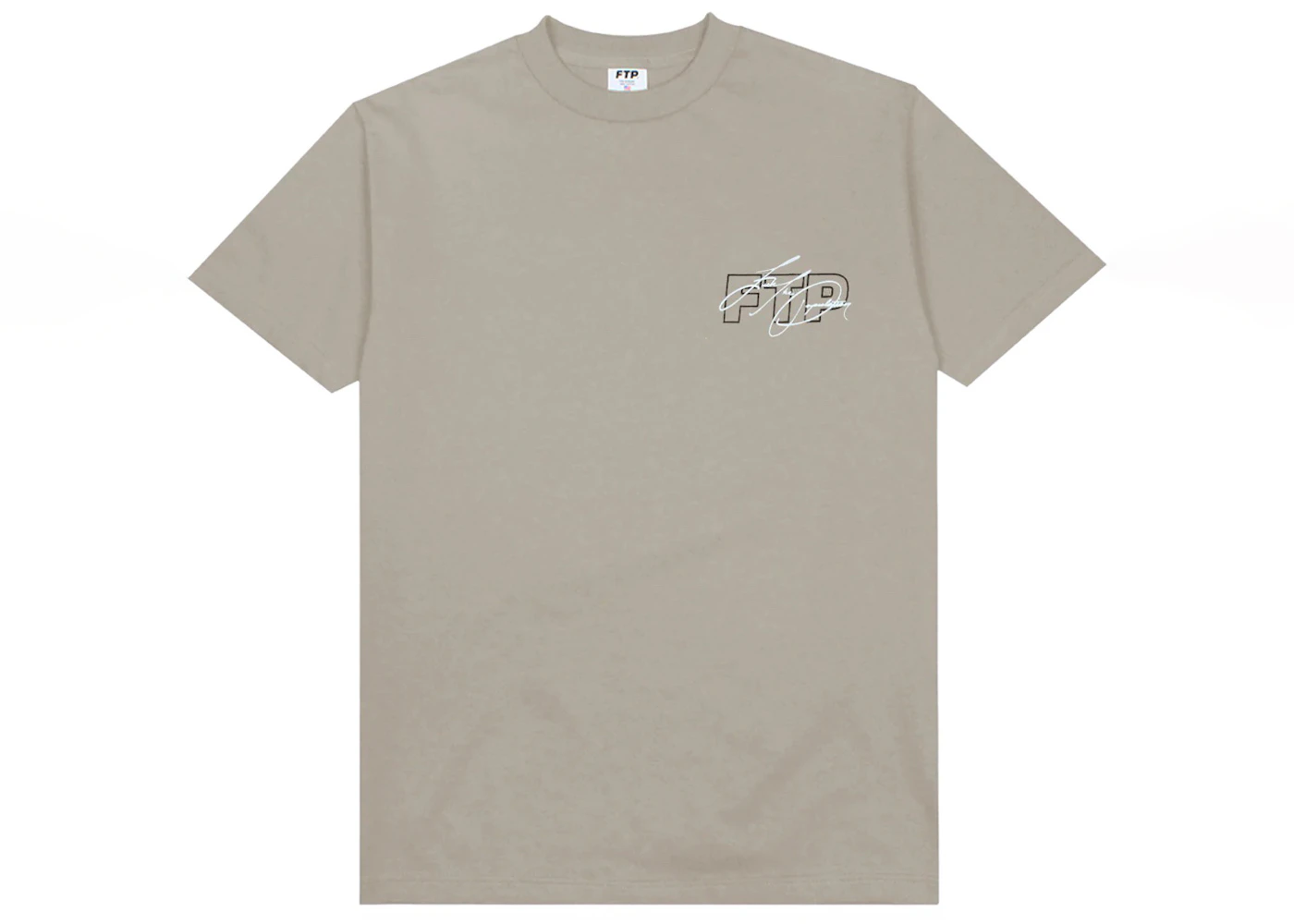 FTP Signature Logo Tee Khaki Men's - SS22 - US