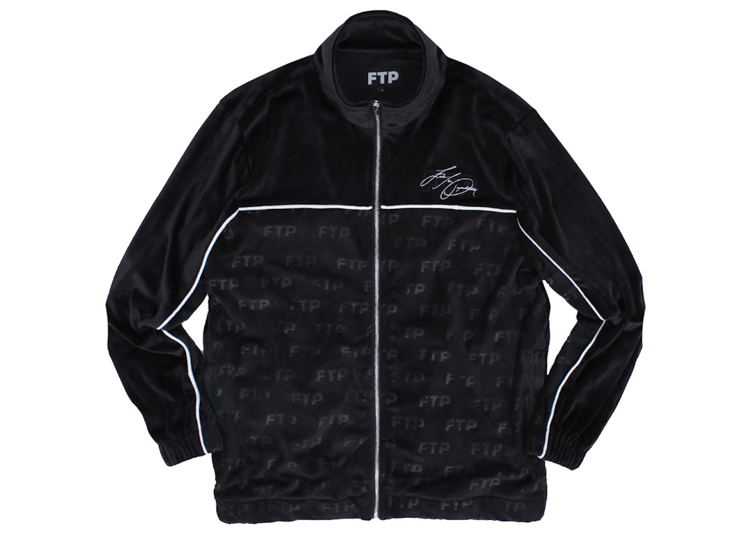 Pre-owned Ftp Signature Velour Jacket Black