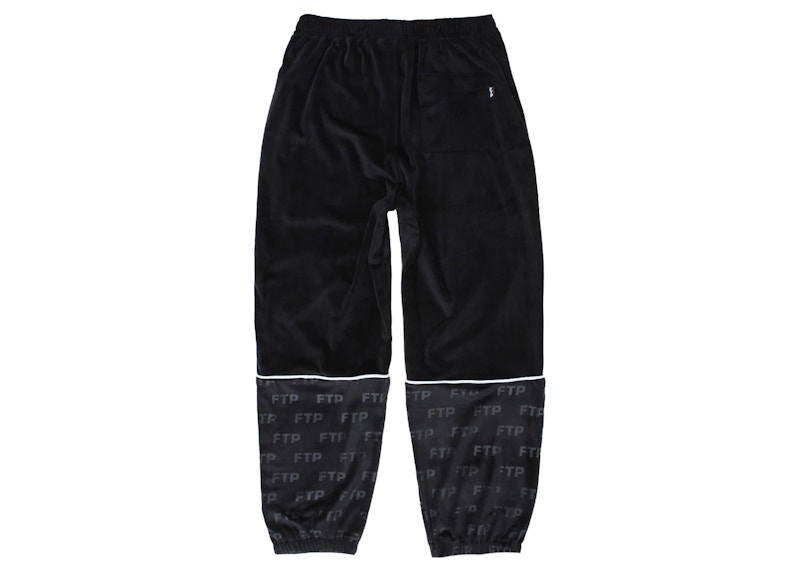 FTP Signature Velour Pant Black Men's - SS22 - US