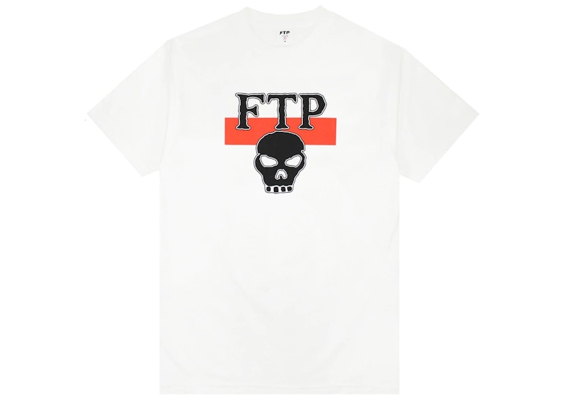 Pre-owned Ftp Men's  Skull Tee Shirt (ss22) In White