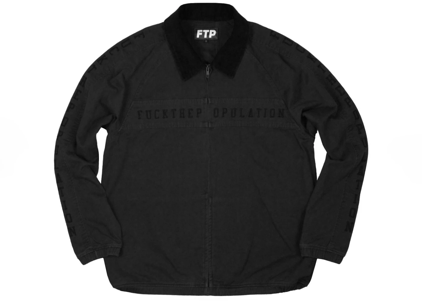 FTP Spell Out Work Jacket Black Men's - SS21 - US