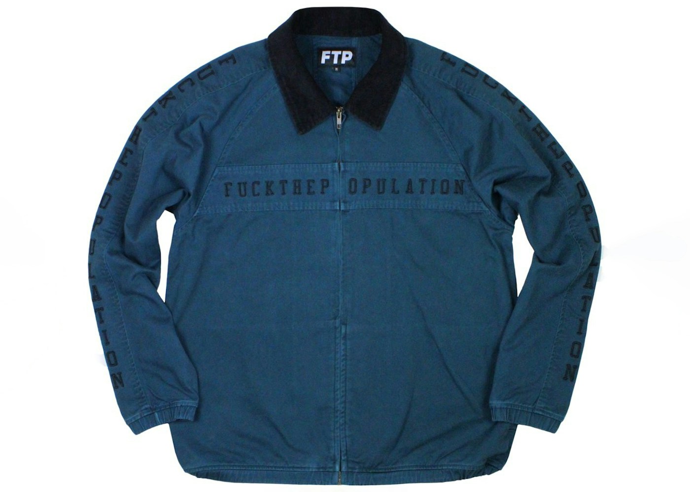 FTP Spell Out Work Jacket Dark Teal - SS21