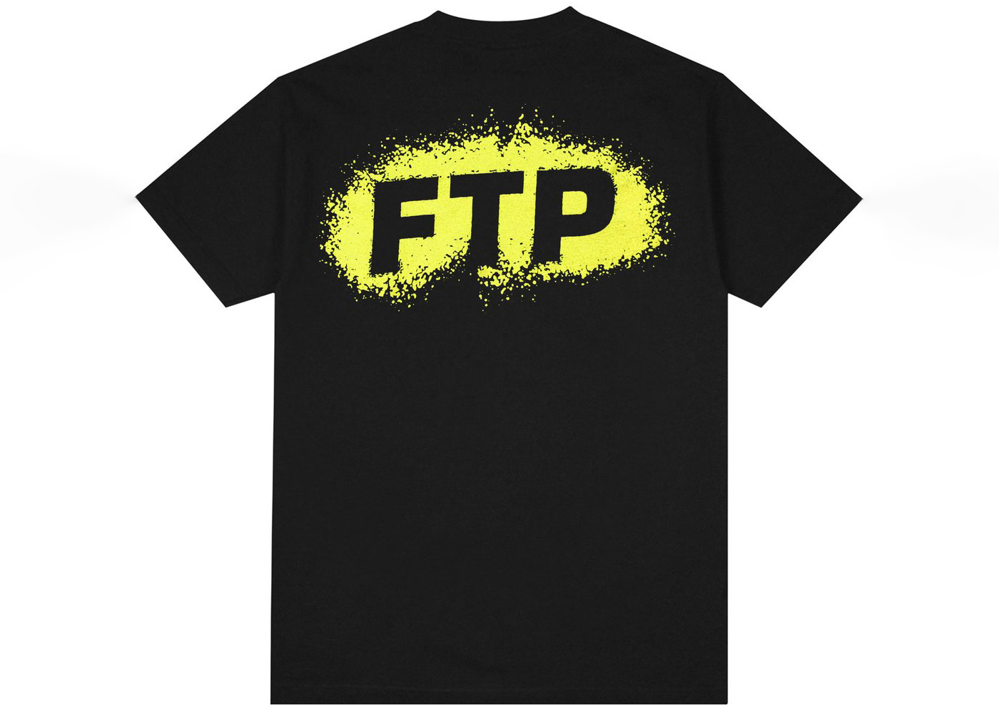 FTP Splatter Logo Tee Black Men's - SS21 - US