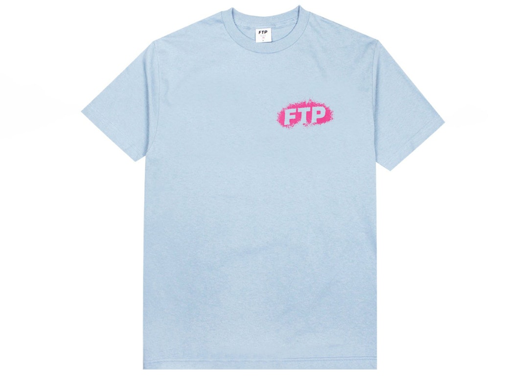 Pre-owned Ftp Splatter Logo Tee Carolina Blue