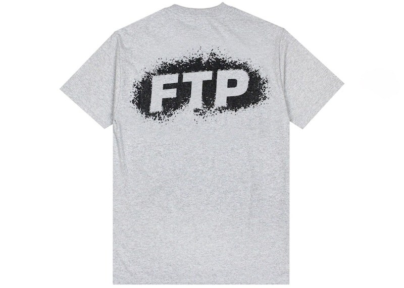 FTP Splatter Logo Tee Heather Gray Men's - SS21 - US