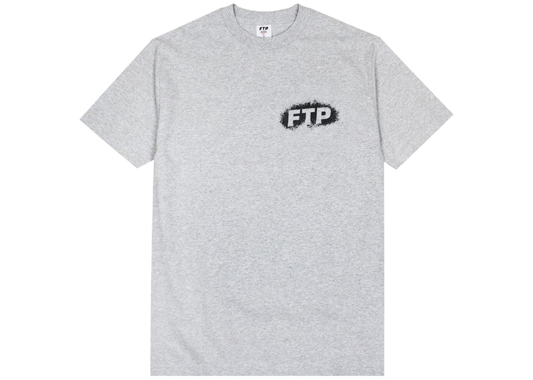 Pre-owned Ftp Splatter Logo Tee Heather Gray