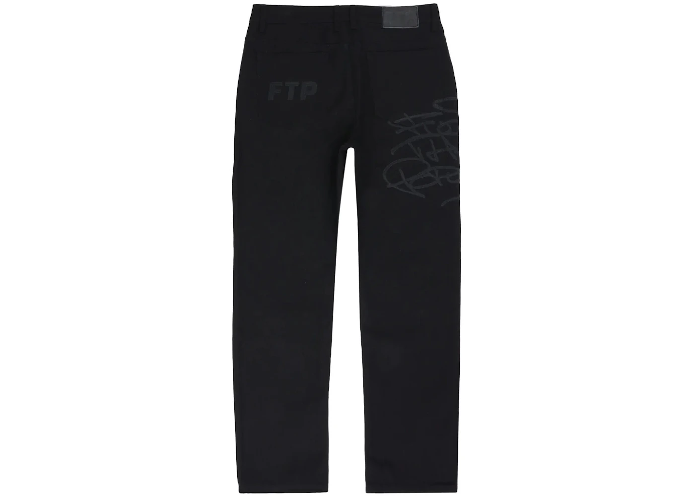 FTP Tag Denim Pant Black Men's - SS23 - US