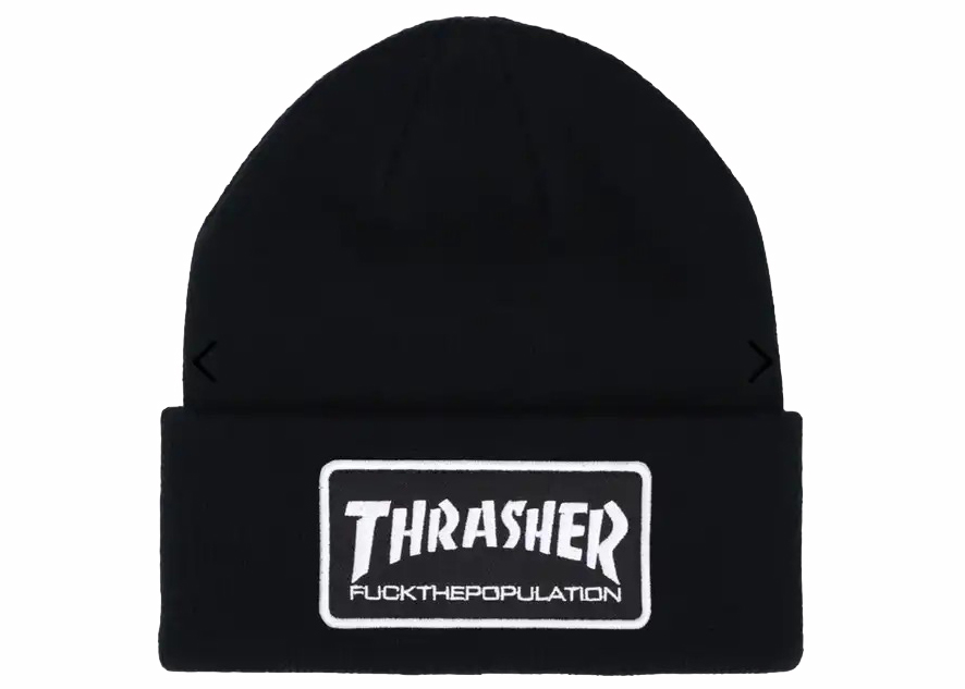 FTP Thrasher Logo Pullover Hoodie Black メンズ - FW22 - JP