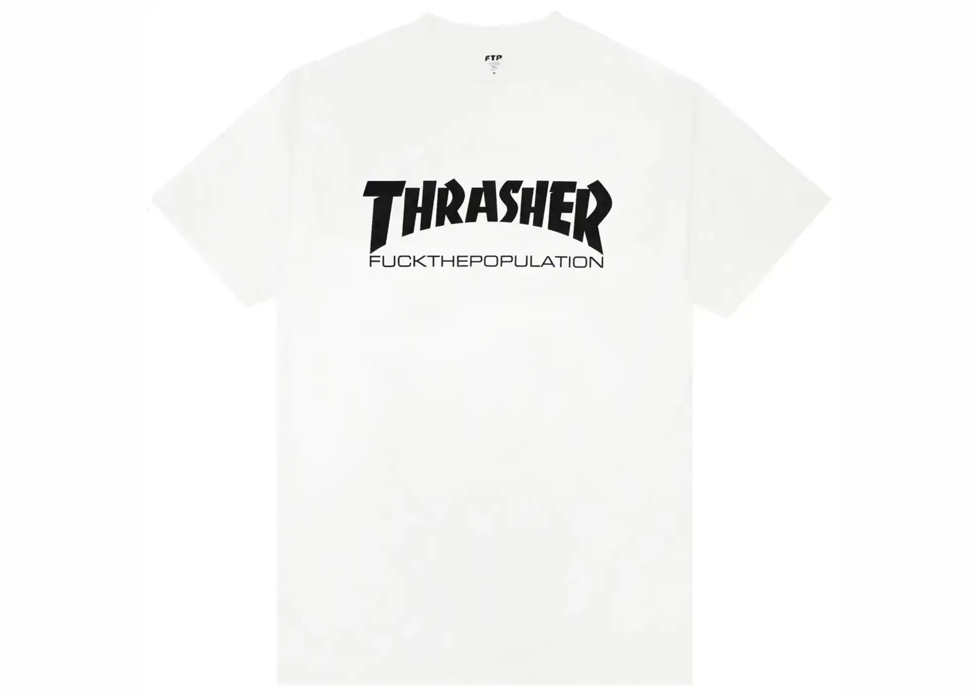 FTP Thrasher Logo Tee White - FW22 Men's - US