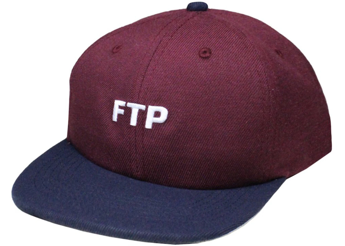 FTP Two Tone Logo 6-Panel Maroon Men's - SS21 - US