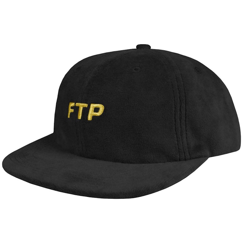 FTP Velour Logo 6 Panel Black