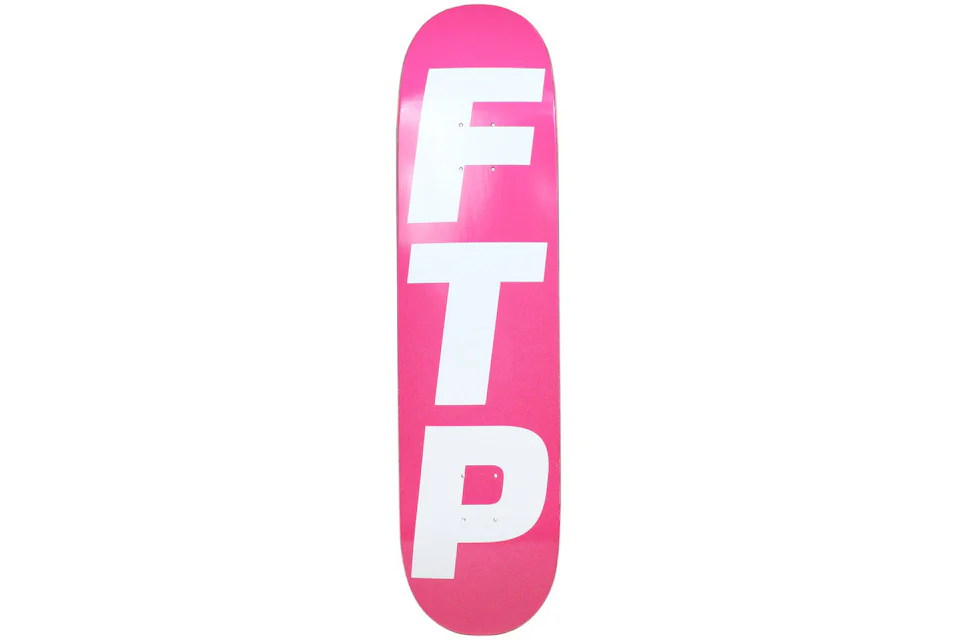 FTP Vertical Logo Skateboard Deck Pink