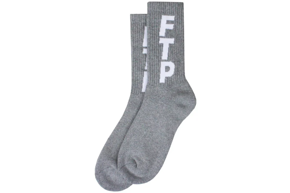 FTP Vertical Logo Socks Heather Gray