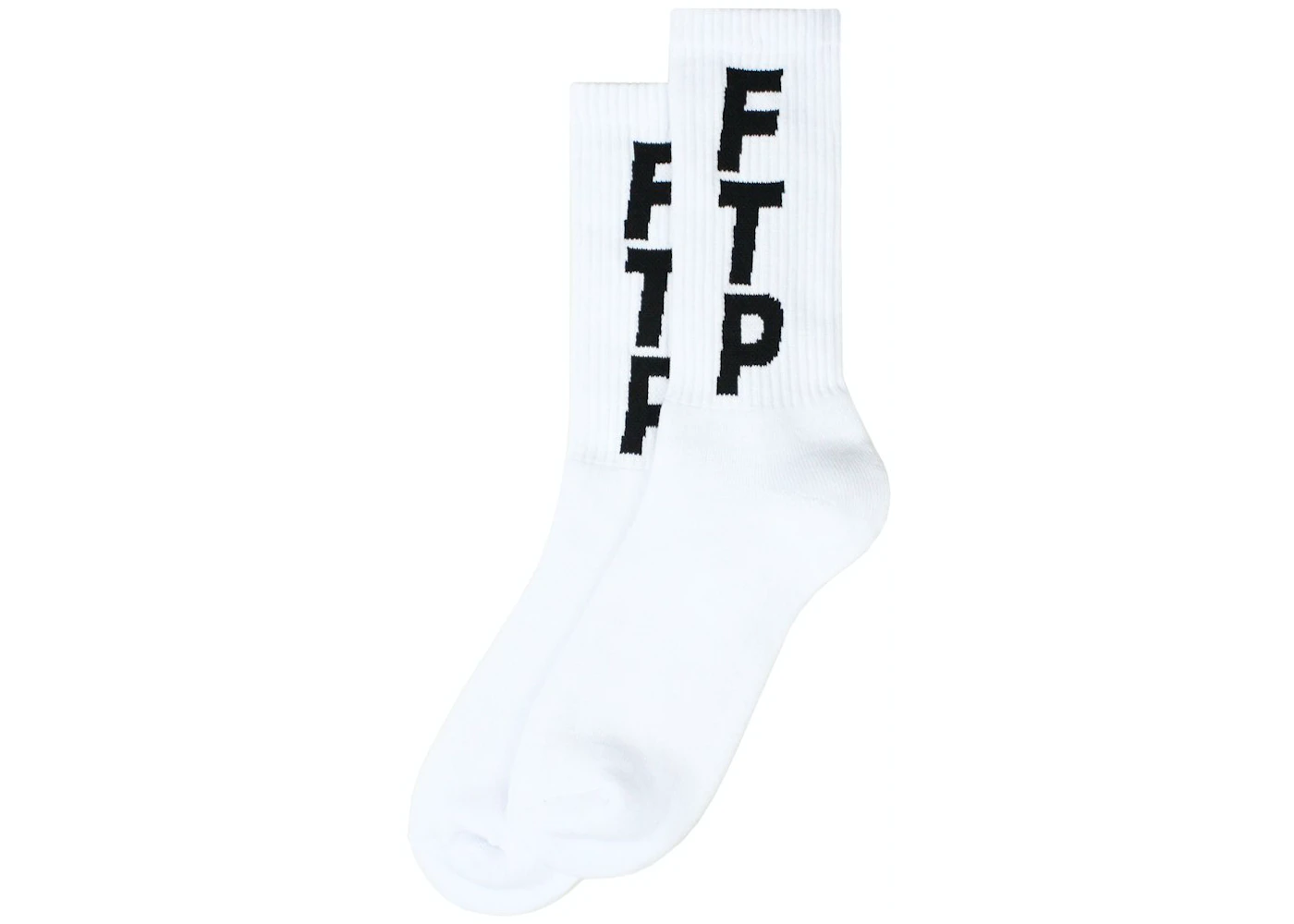 FTP Vertical Logo Socks White - SS21 - US
