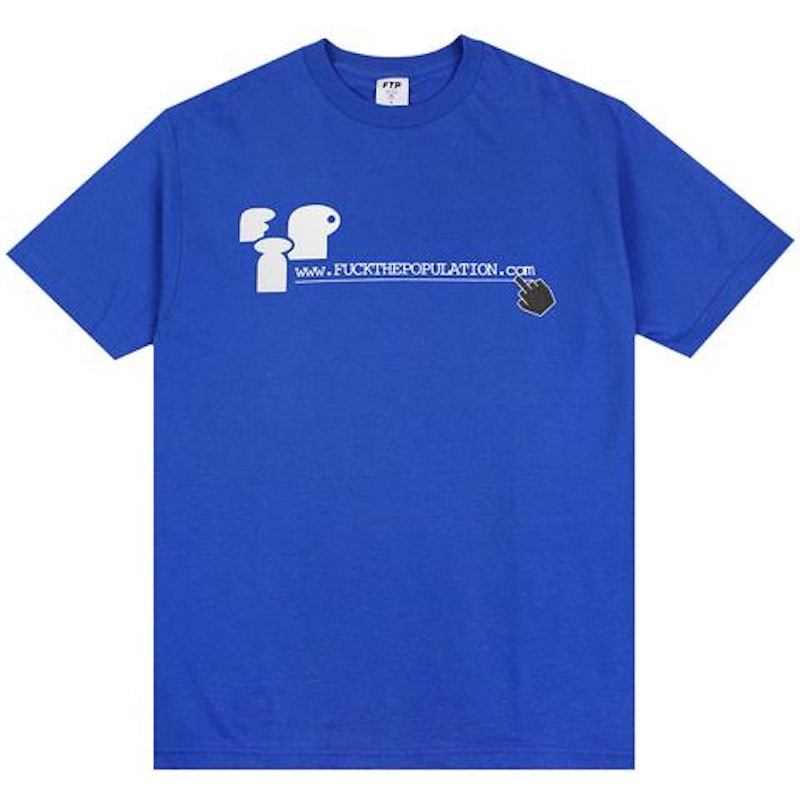 Pre-owned Ftp Men's Website Tee Shirt (fw20) In Royal