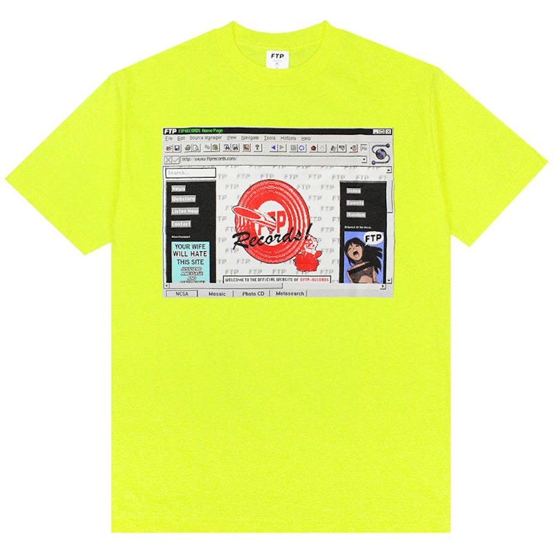 FTP Website Tee Safety Green