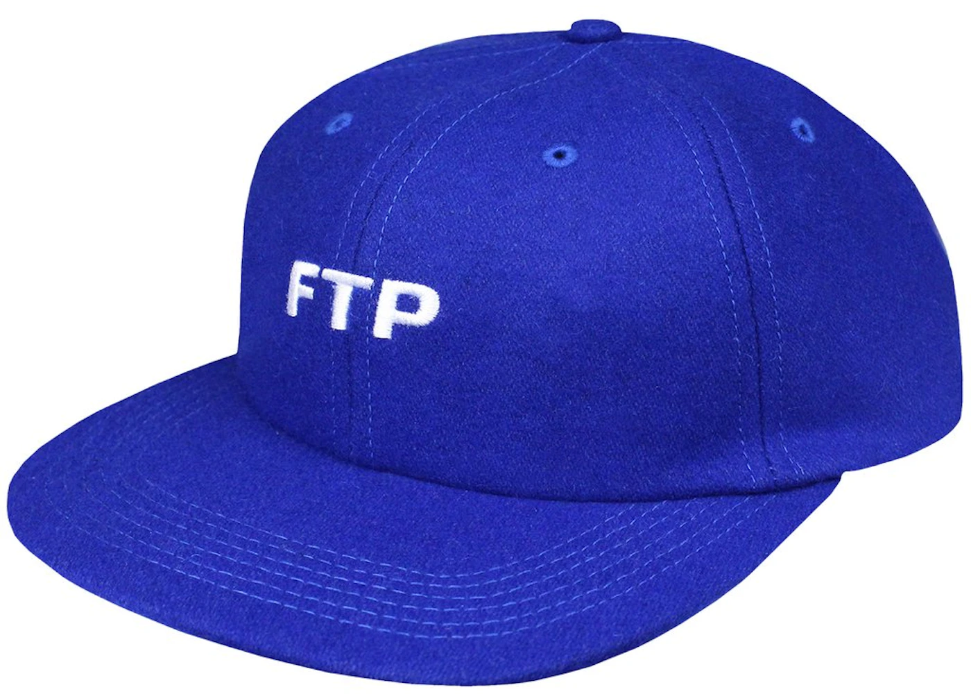 FTP Wool Logo 6 Panel Hat Blue - FW19 - DE