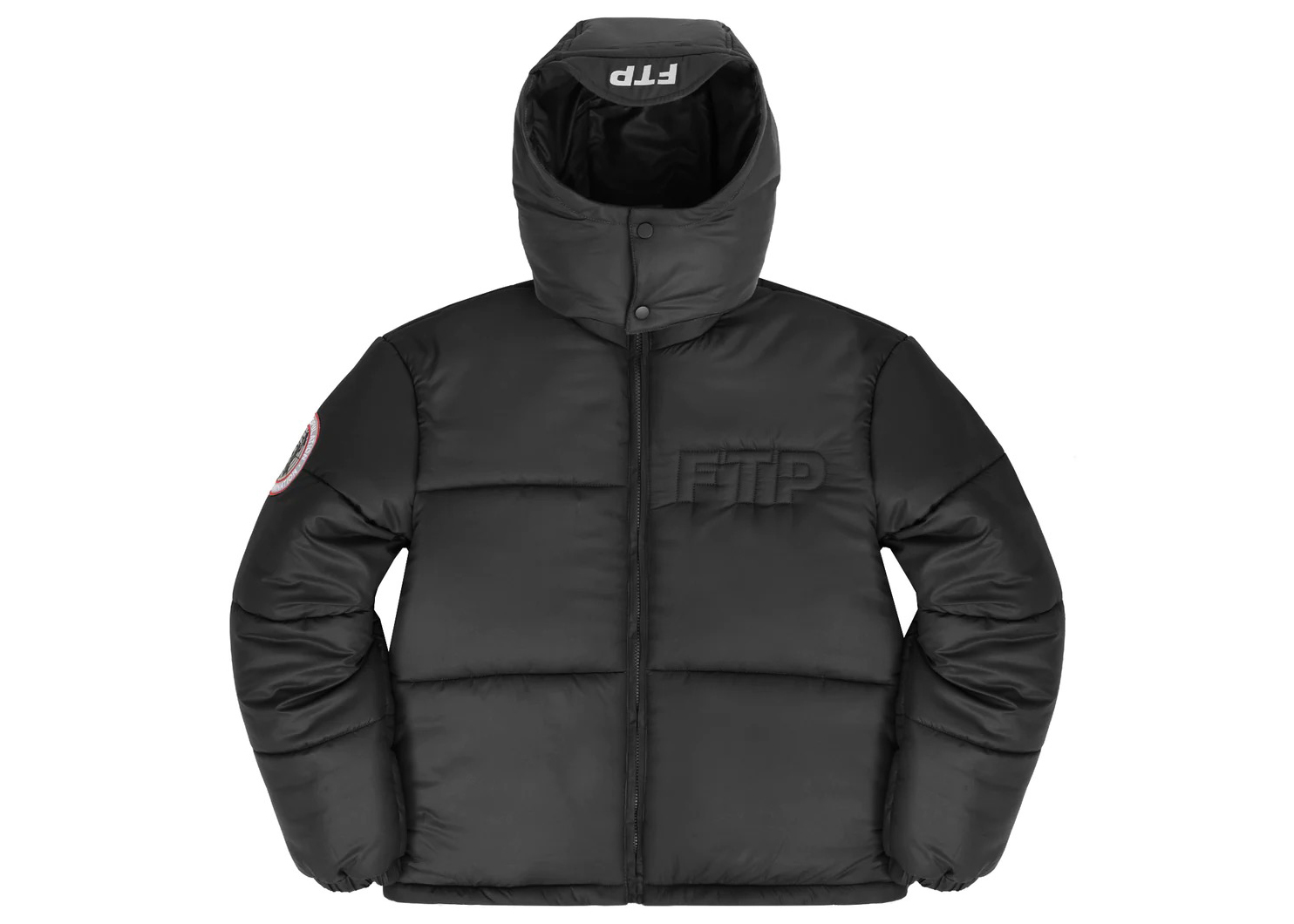 FTP World Domination Puffer Jacket Black Men's - SS23 - US
