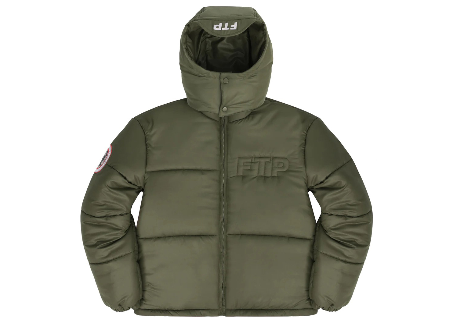 ファッションFTP world domination puffer jacket plum