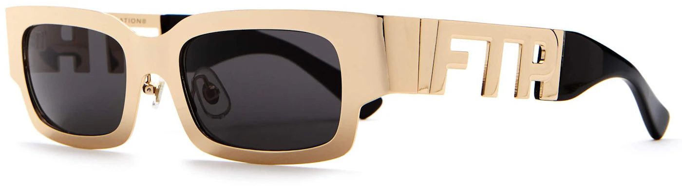 FTP x Crap Eyewear The Steel Sunglasses Polished Gold - FW21 - JP