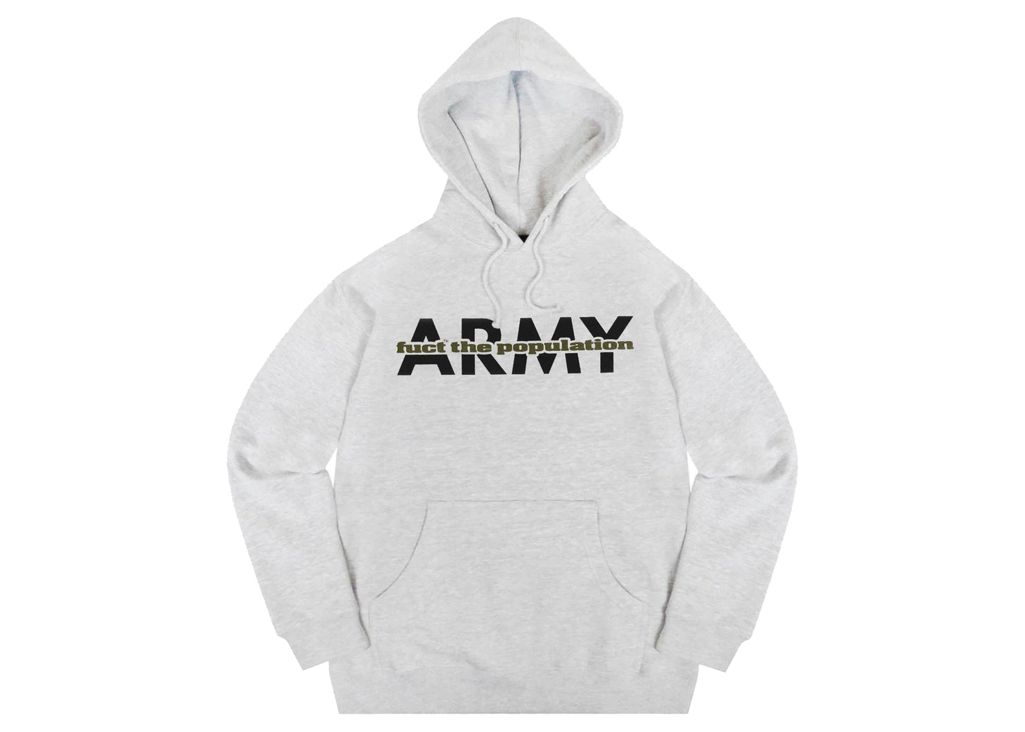FTP x FUCT Army Pullover Heather Grey Men's - SS22 - US