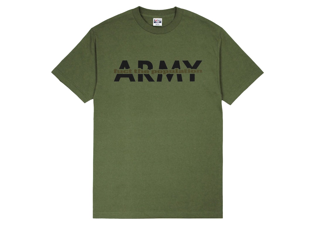 Pre-owned Ftp X Fuct Army Tee Military Green