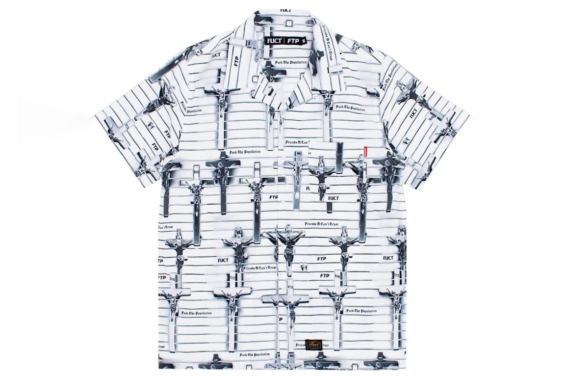 Pre-owned Ftp X Fuct Cross Button Up Shirt Multi