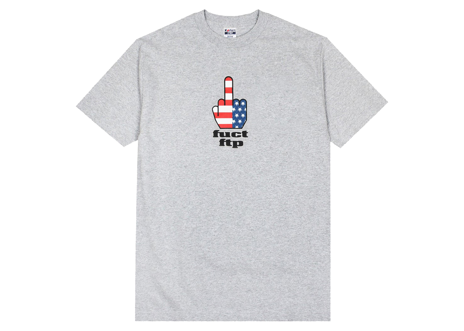 FTP x FUCT FTW Finger Tee Heather Grey Men's - SS22 - US