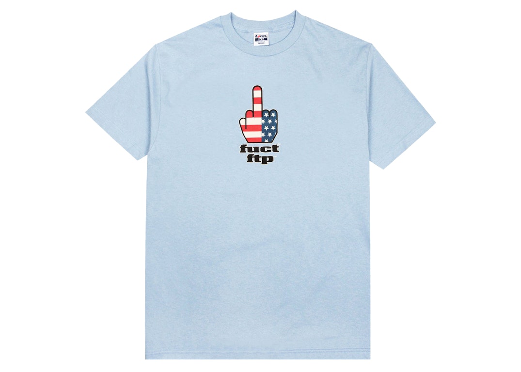 Pre-owned Ftp X Fuct Ftw Finger Tee Powder Blue