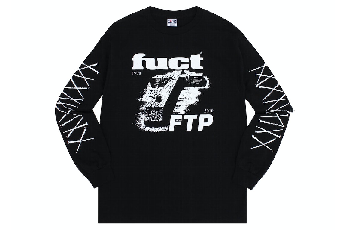 Pre-owned Ftp X Fuct Fallen Cross L/s Tee Black