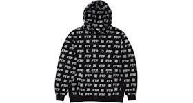 FTP x Undefeated All Over Hoodie Black