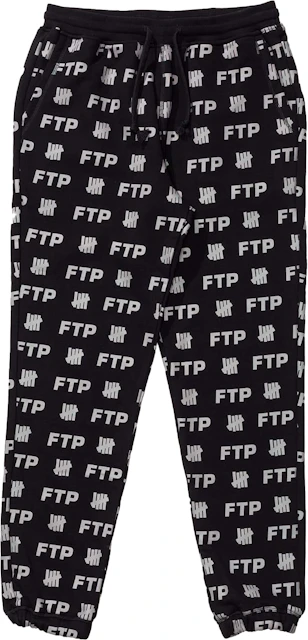 FTP x Undefeated All Over Sweatpant Black
