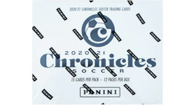 2020-21 Panini Chronicles Soccer Factory Sealed Cello Fat Pack Box