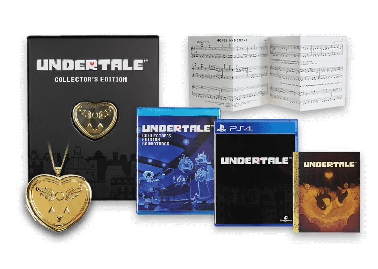Fangamer PS4 Undertale Collector's Edition Video Game Bundle -