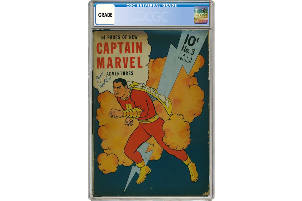 Fawcett Publications Captain Marvel Adventures #3 Comic Book CGC Graded