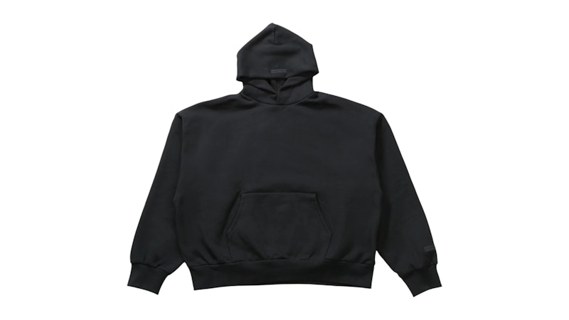Fear of God Essentials Classic Fit Fleece Hoodie Jet Black