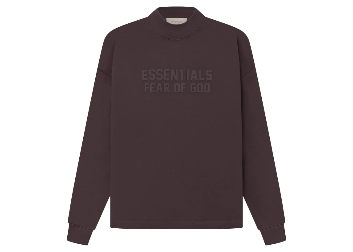 Fear of God Essentials Relaxed Crewneck Plum Men's - SS23 - US