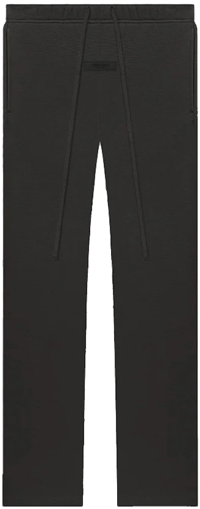 Fear of God Essentials Relaxed Waffle Sweatpant Off Black Men's - SS23 - US