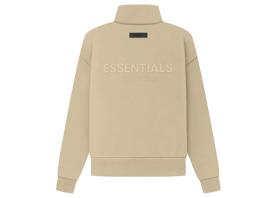 Pre-owned Fear Of God Essentials Women's Fullzip Jacket (ss23) Sand