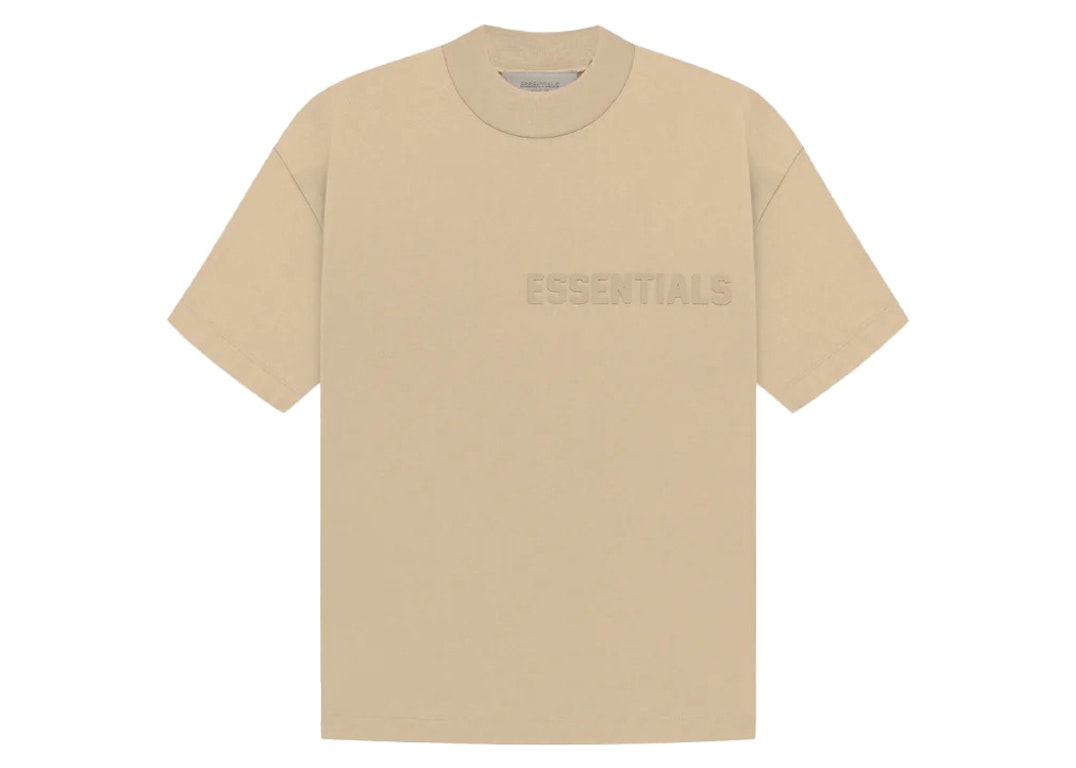 Pre-owned Fear Of God Essentials Women's Ss Tee Sand