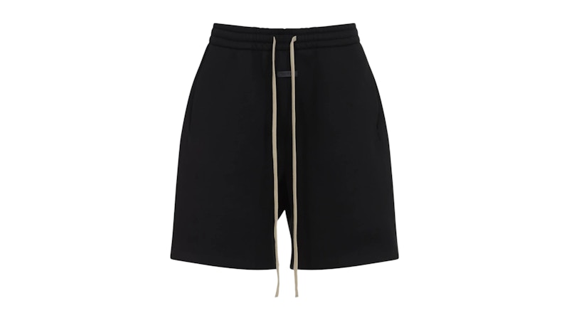 Pre-owned Fear Of God Men's  Long Drawstring Sweatshort In Black