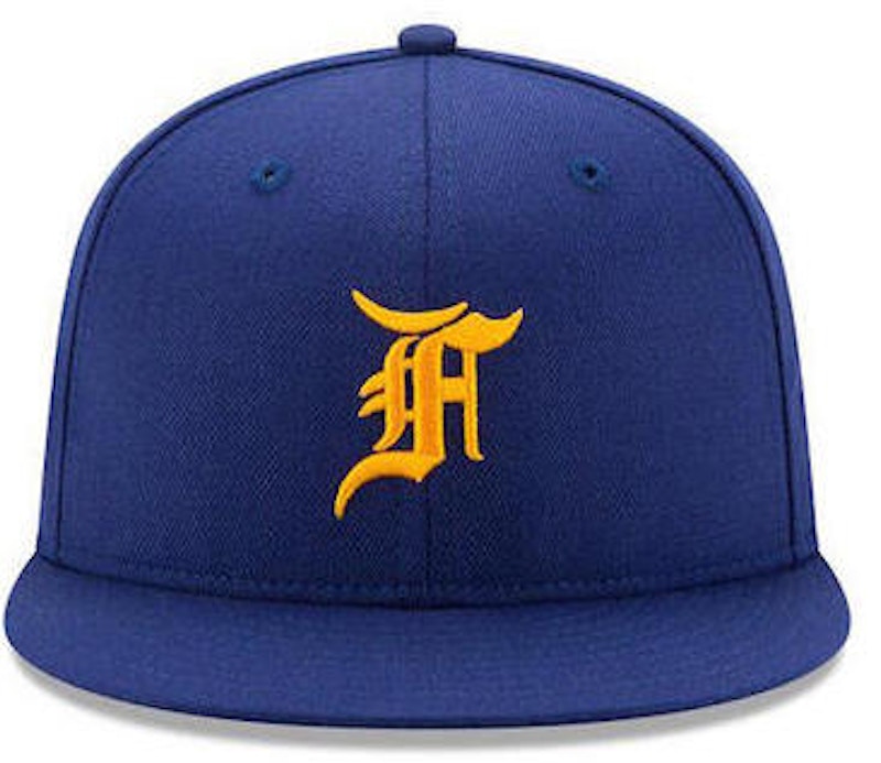 FEAR OF GOD All Star New Era Fitted Cap Hat Blue/Yellow - Fifth