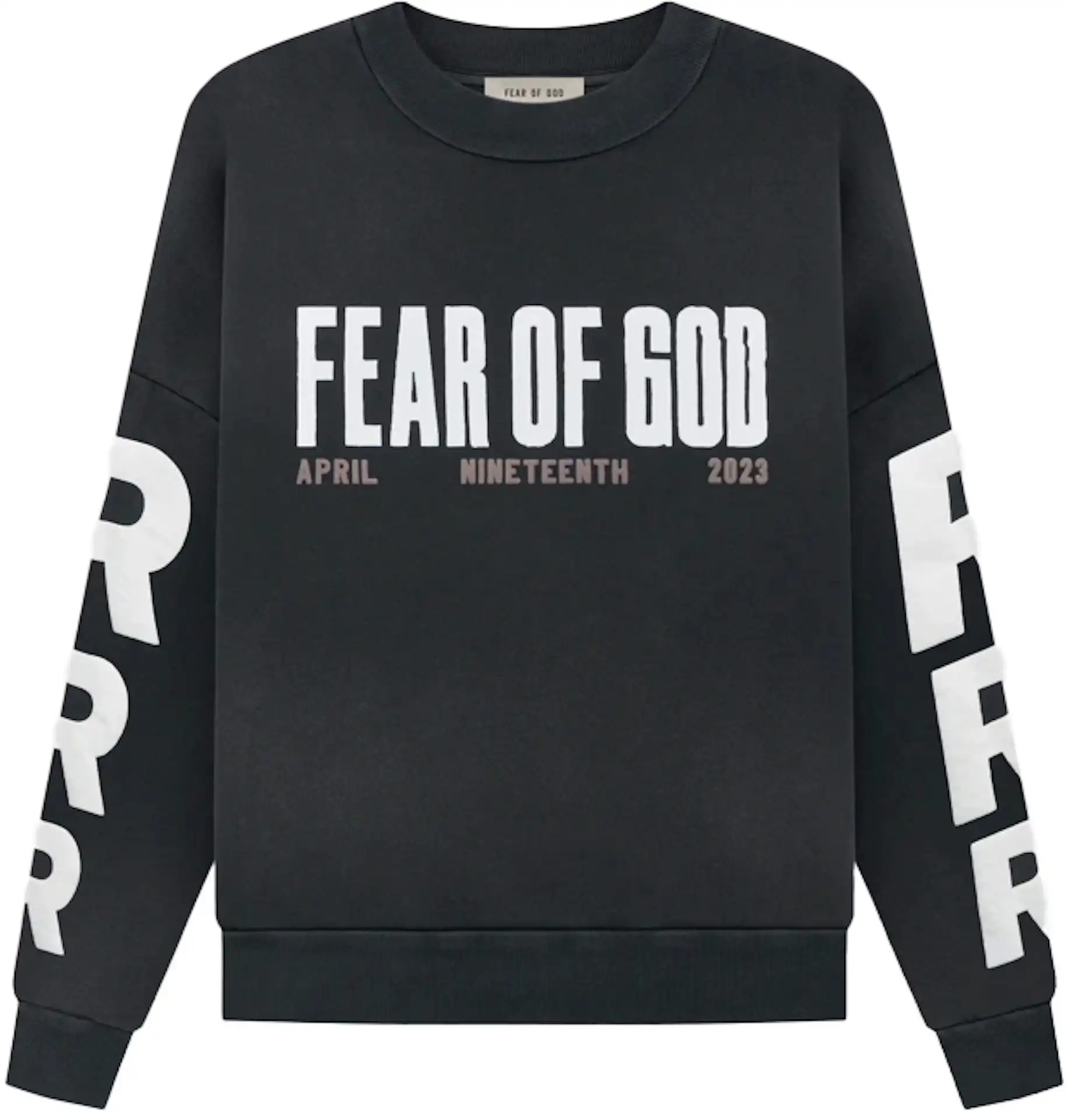 Fear of God x RRR123 April 19 Crewneck Black SS23 JP