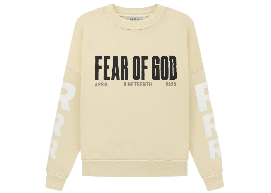 Fear of God x RRR123 April 19 Crewneck Light Brown メンズ - SS23 - JP