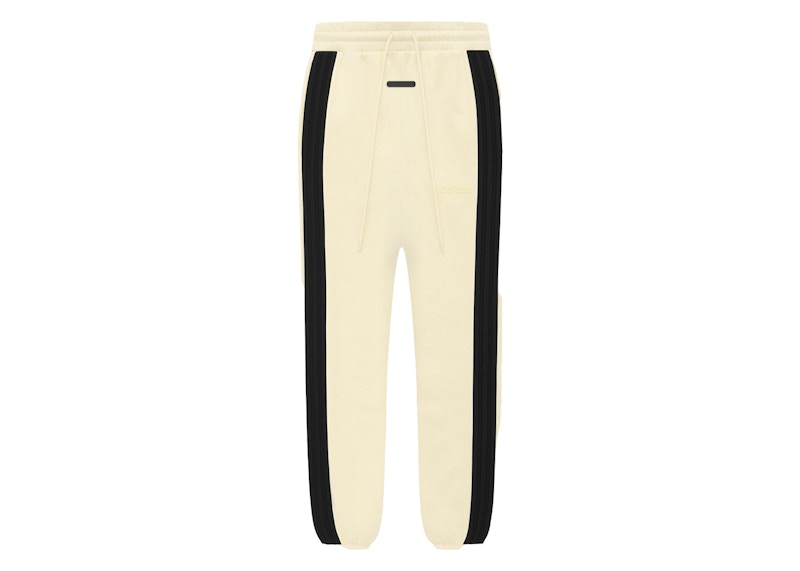 Pre-owned Fear Of God Men's Athletics Heavy Fleece Sweatpant In Pale Yellow/black In Multi