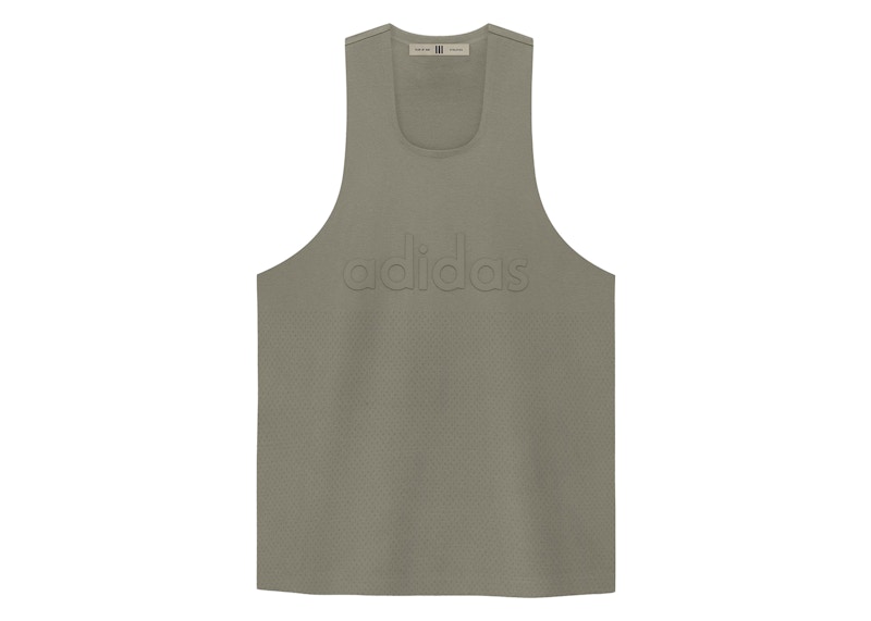 Pre-owned Fear Of God Men's Athletics Performance Tank In Clay