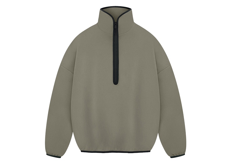 Fear of God Athletics Suede Fleece 1/2 Zip Clay Men's - FW24